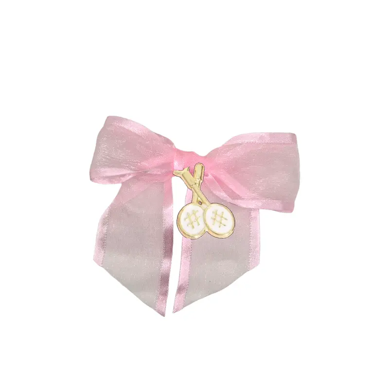 Pickleball Dog Bow Barrettes