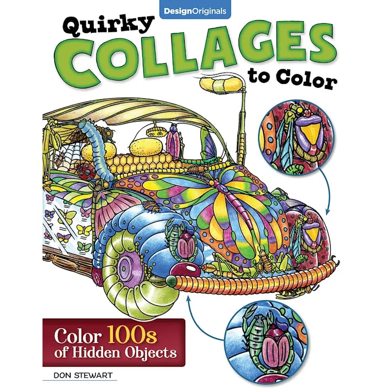 Quirky Collages to Color