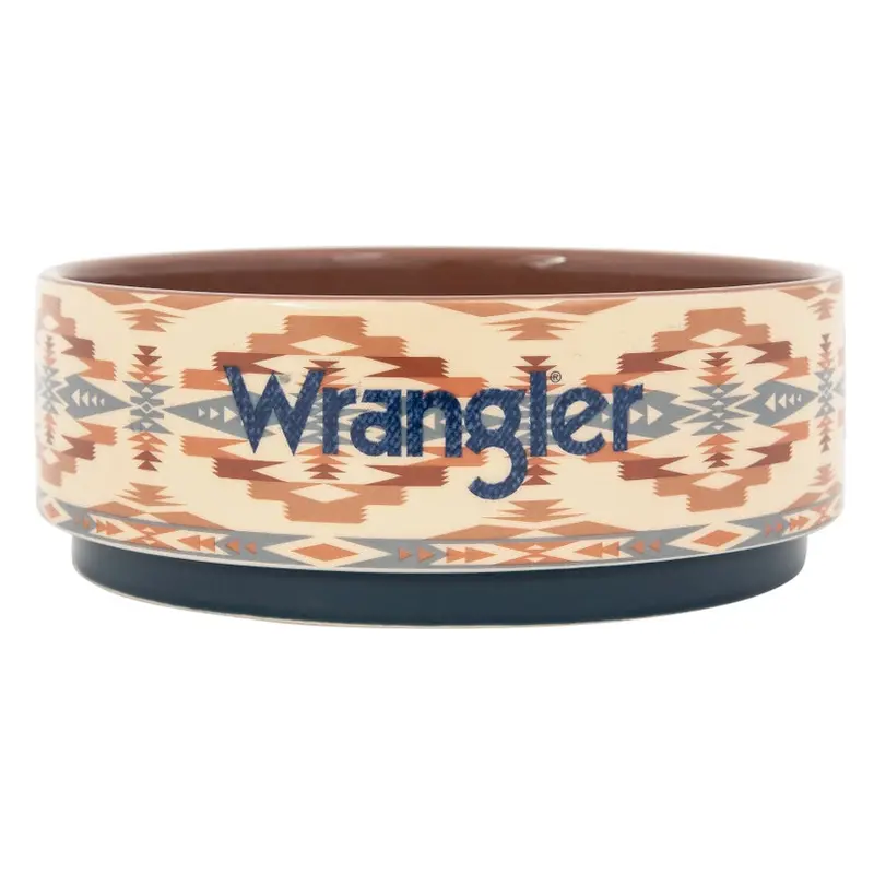 Wrangler Stoneware Bowl Tan Multi