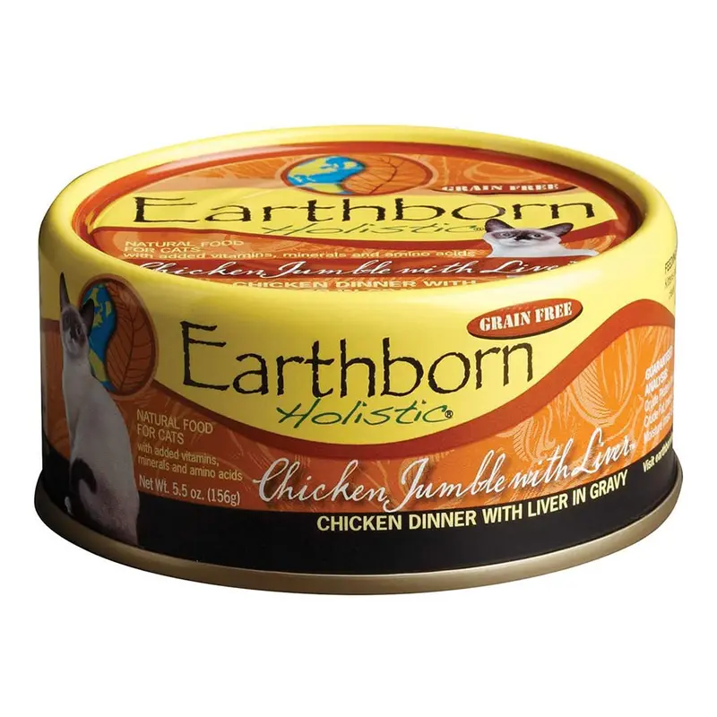 Earthborn Chicken Jumble Chicken Dinner with Liver in Gravy 5.5oz