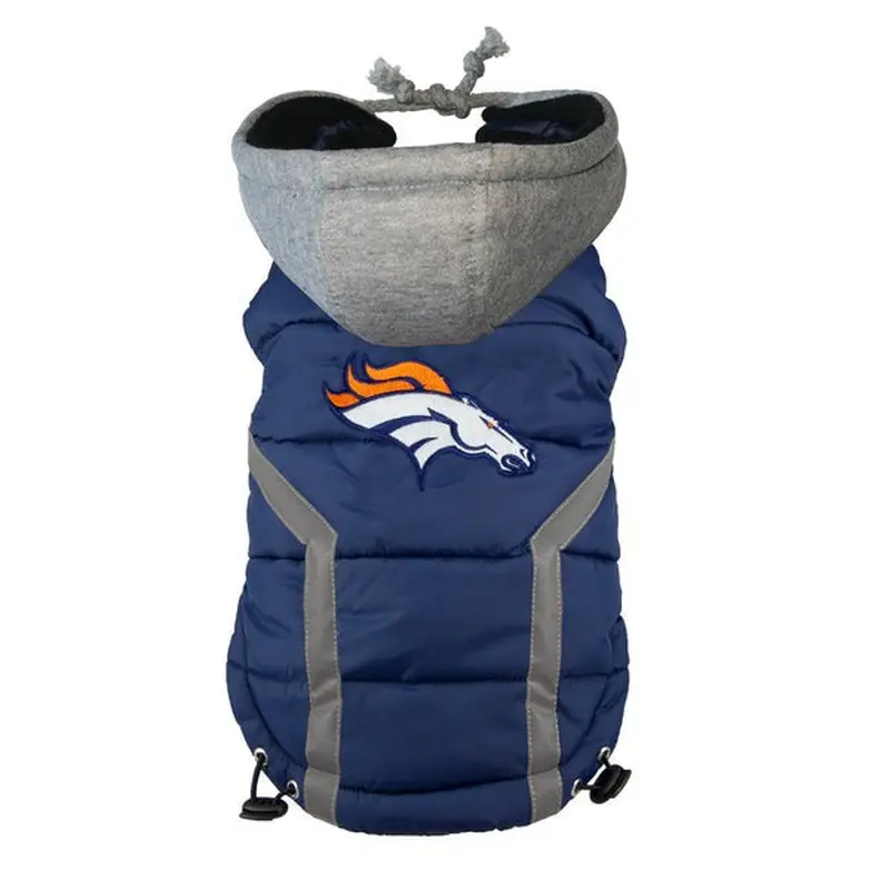 NFL Denver Broncos Dog Puffer Vest XXL