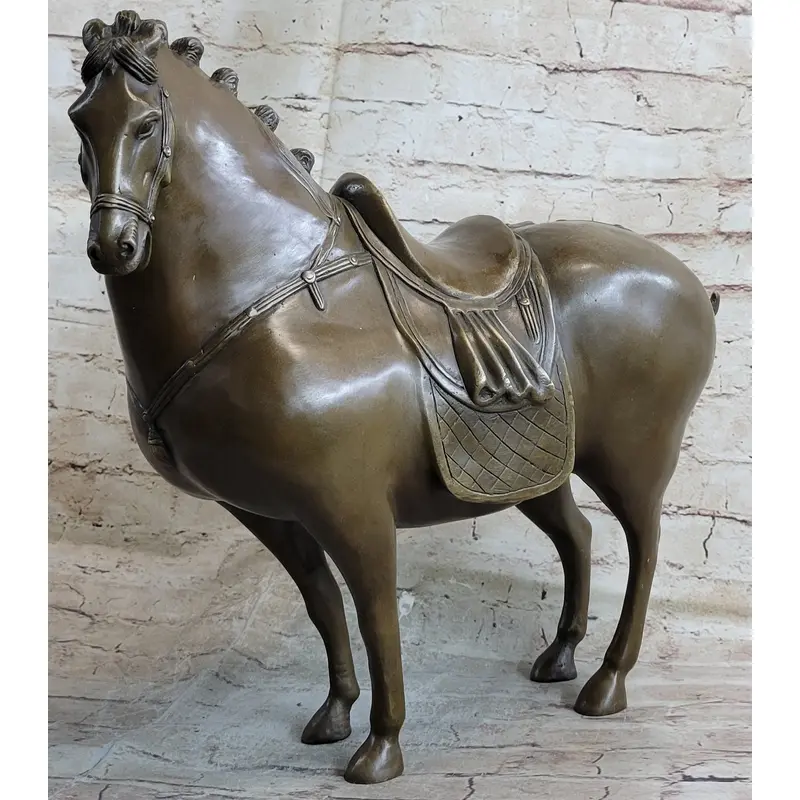Tang Horse by Zhang Art Deco Modern Bronze Sculpture Figurine Hot Cast Statue