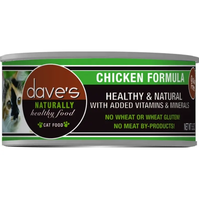 Dave's Naturally Healthy Chicken Formula Canned Cat Food