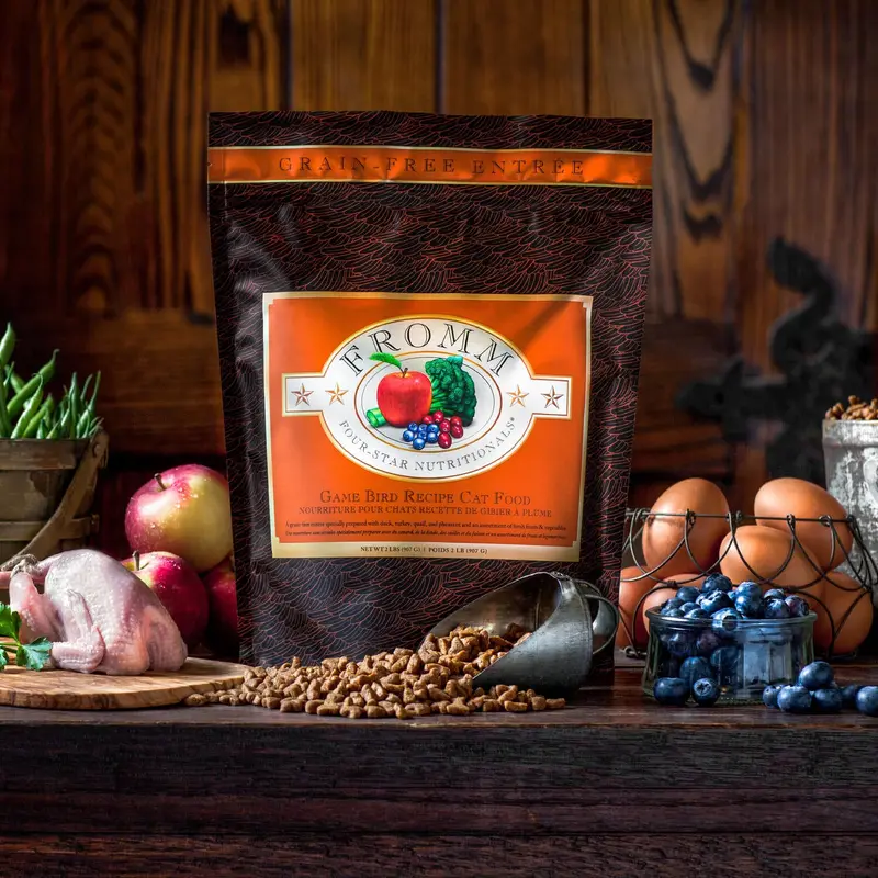 Fromm Four-Star Grain Free Dry Cat Food - Gamebird - 4lb Bag