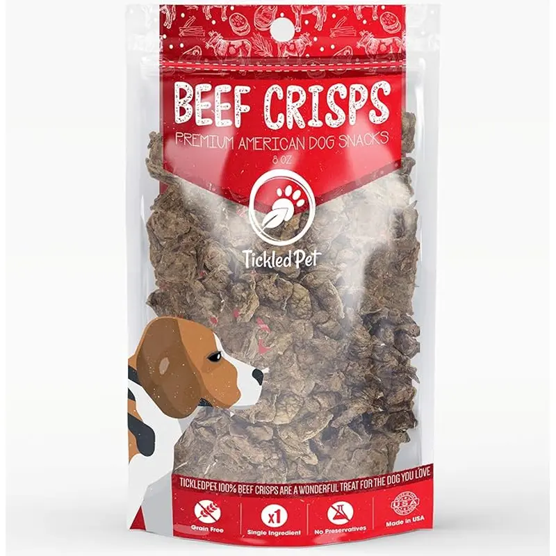 Tickled Pet Beef Crisps 8oz