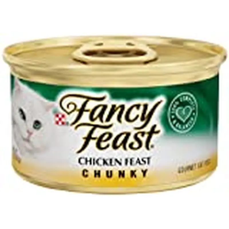 Fancy Feast Grain Free Wet Cat Food  Chunky Chicken Feast  3 oz. Can