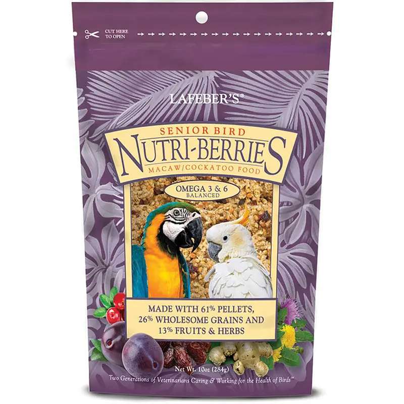 Lafeber s Nutri-Berries Senior Dry Bird Food  10-Oz