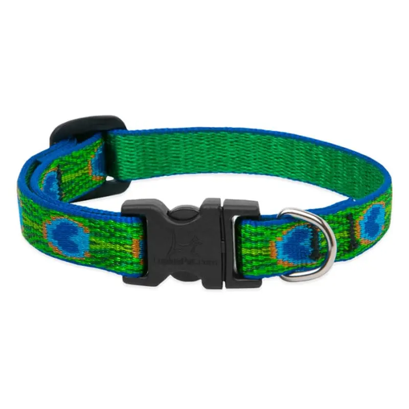 Lupine Pet Dog 1/2 In Wide 8-12 In Adjustable Collar Original Designs Tailfeathers