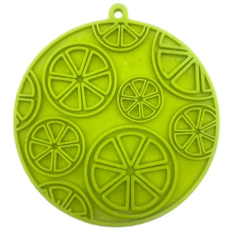 SodaPup Citrus Design eMat Enrichment Lick Mat With Suction Cups