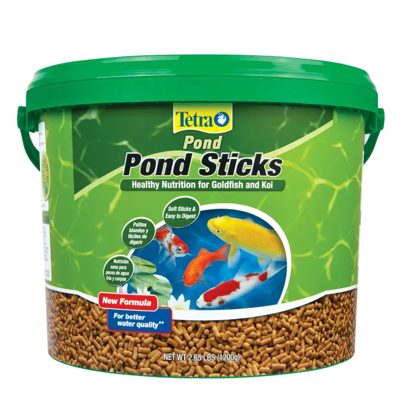 TetraPond Pond Sticks 2.65 Pounds  Pond Fish Food  For Goldfish And Koi