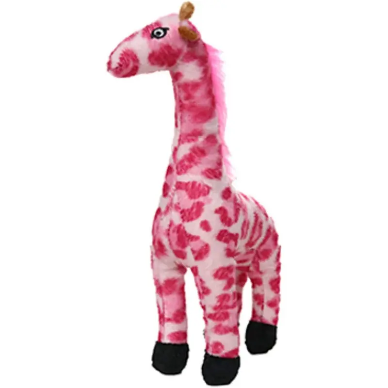 Tuffy's Mighty Jr Safari Pink Giraffe Dog Toy