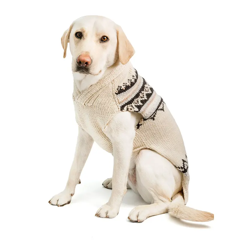 Wyatt Cream Alpaca Dog Shawl