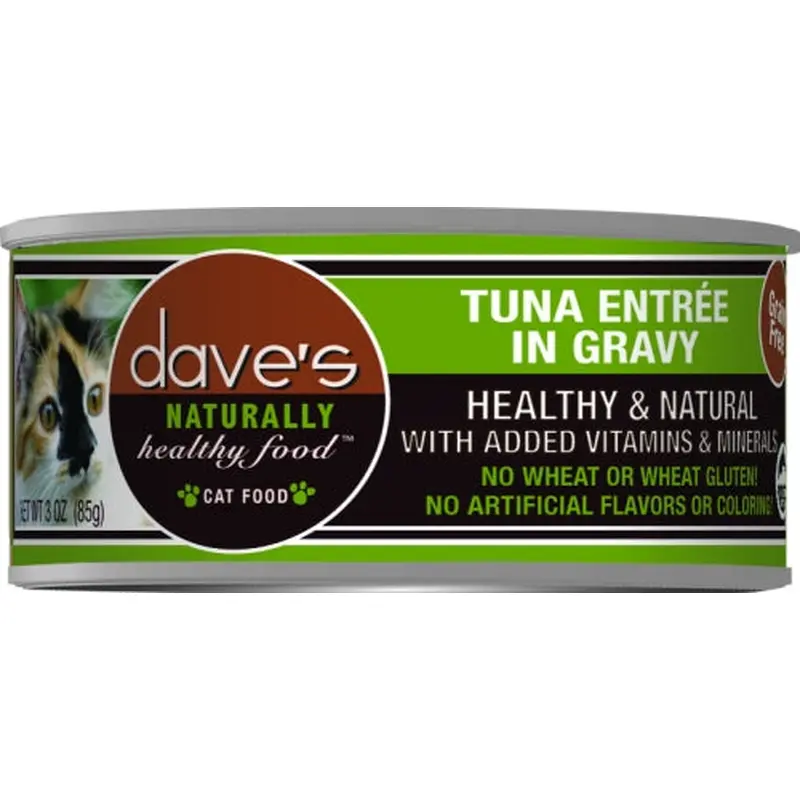 Dave's Naturally Healthy Tuna Entre in Gravy Canned Cat Food