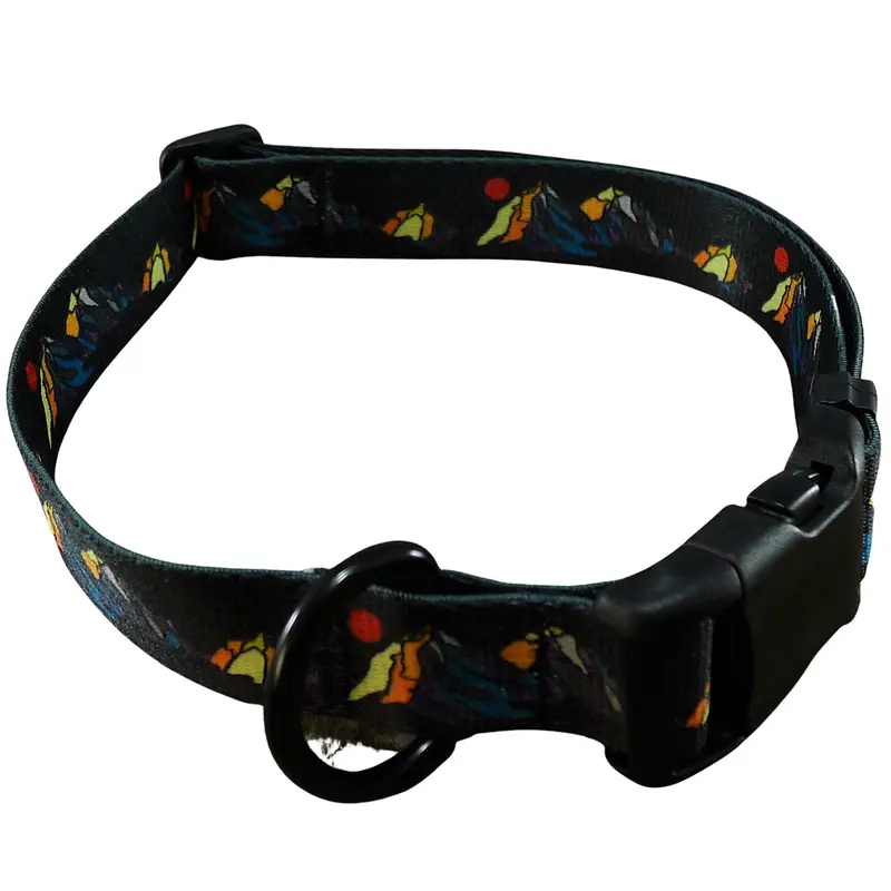 MTN Straps Darkside Dog Collar Medium 12"-18"