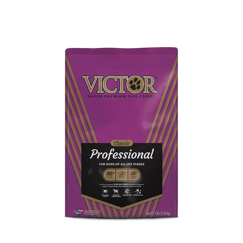 VICTOR Classic Professional Beef Chicken and Pork Formula Dry Dog Food 5lb