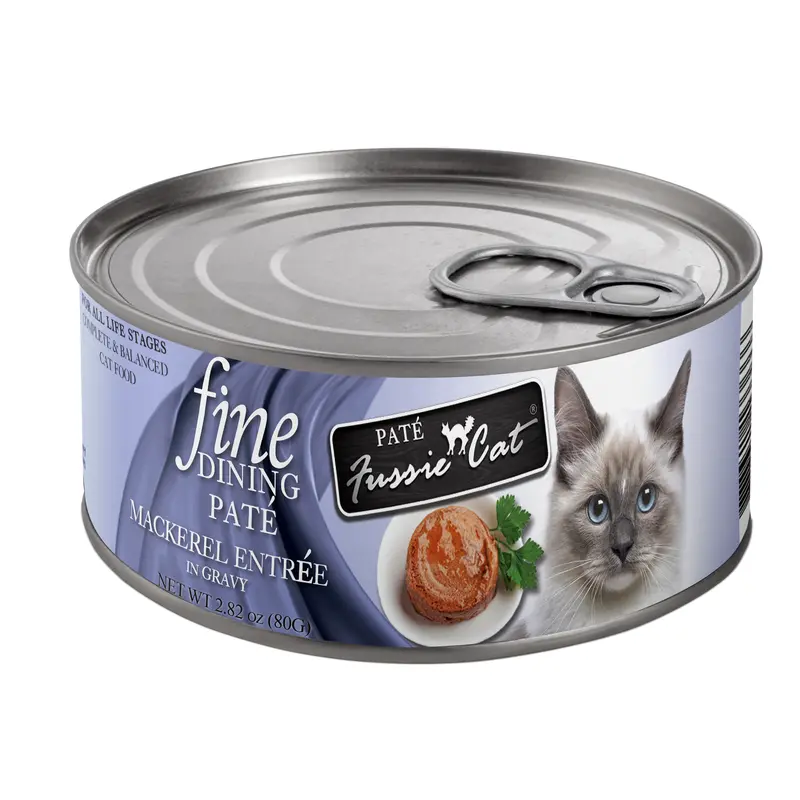 Fussie Cat Fine Dining Pate Mackerel Entre 2.82oz