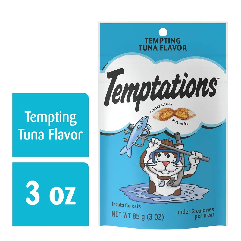 Temptations Tuna Flavor Classic  Crunchy & Soft Treat for Cat  3 oz.