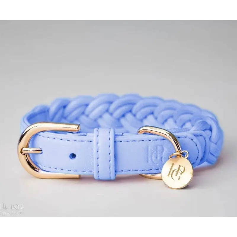 HGP- Dog Collar - Periwinkle- Plaited