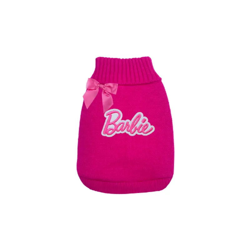 Mink Barbie Pom Bow- Dog Hair Barrette