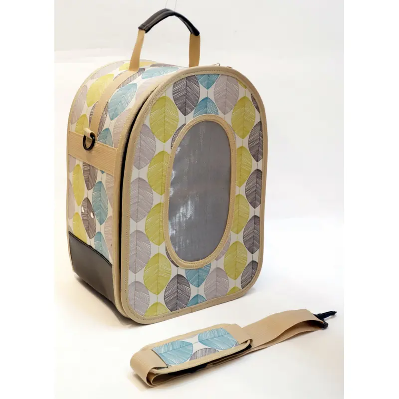 A & E Happy Beaks The Voyager Tan Soft Sided Bird Carrier