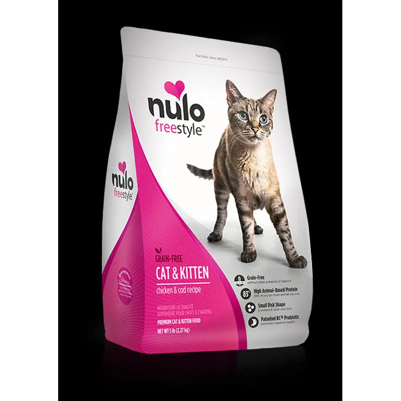 Nulo FreeStyle Grain Free Chicken & Cod Dry Cat Food 12lb