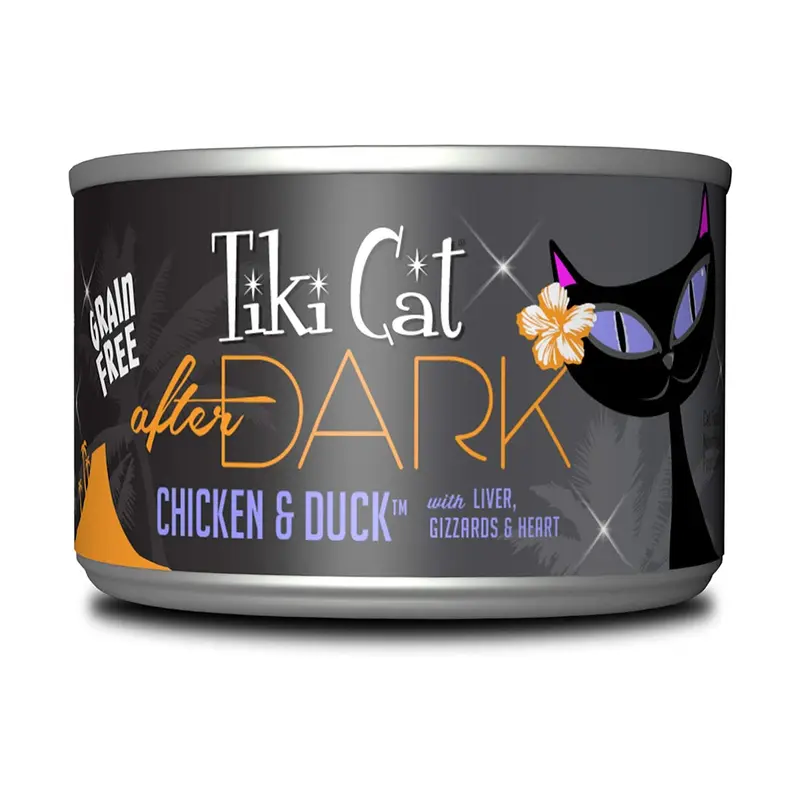 Tiki Cat After Dark Chicken Duck Canned Cat Food 6oz