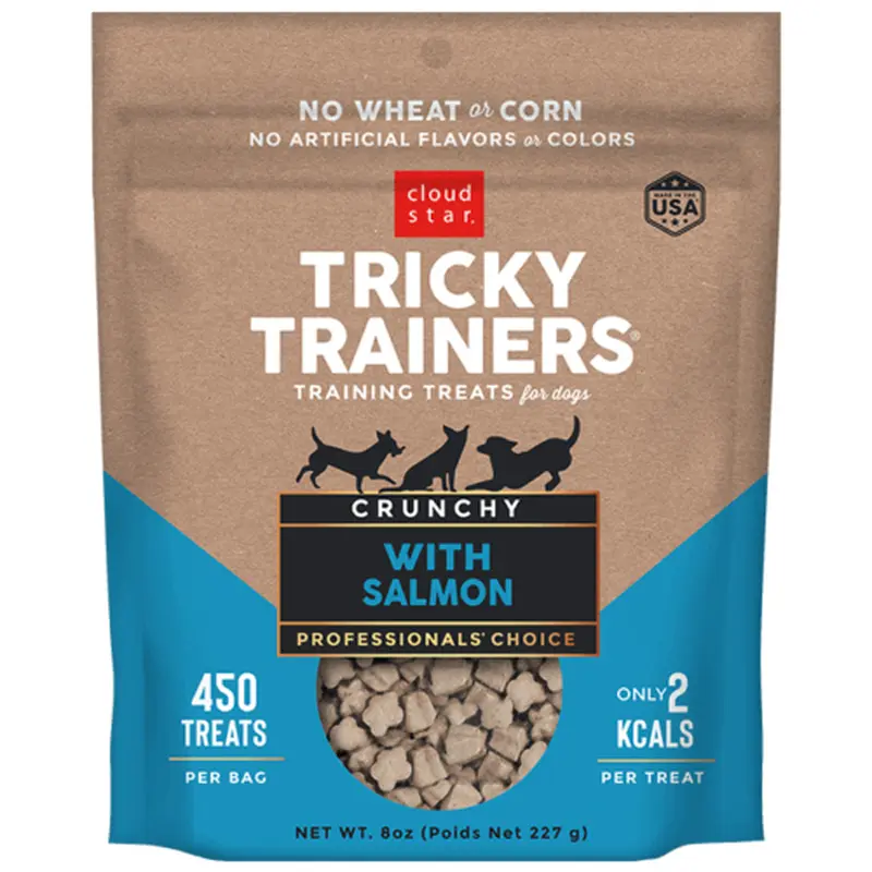 Cloud Star Tricky Trainers Crunchy Salmon Treats 8 oz.
