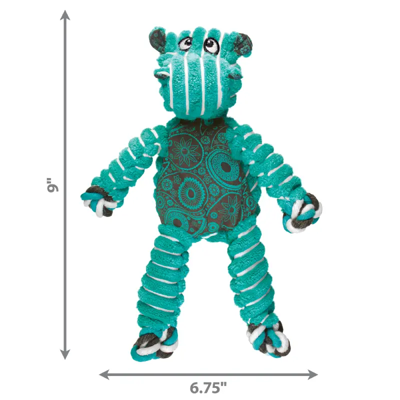 Kong Dog Toy Floppy Knots Hippo Small