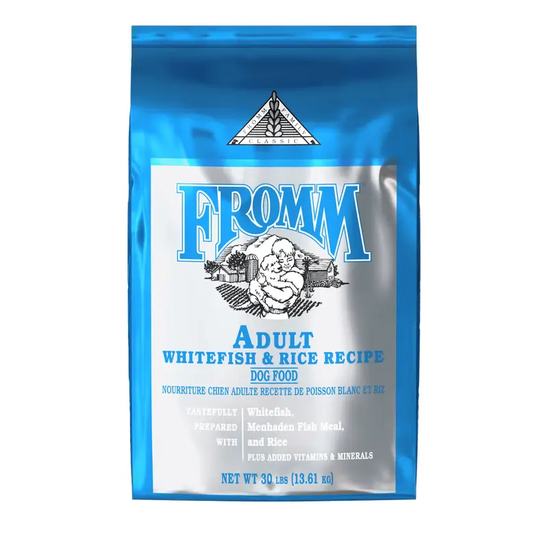 Fromm Adult Whitefish & Rice Recipe Dry Dog Food 30lb