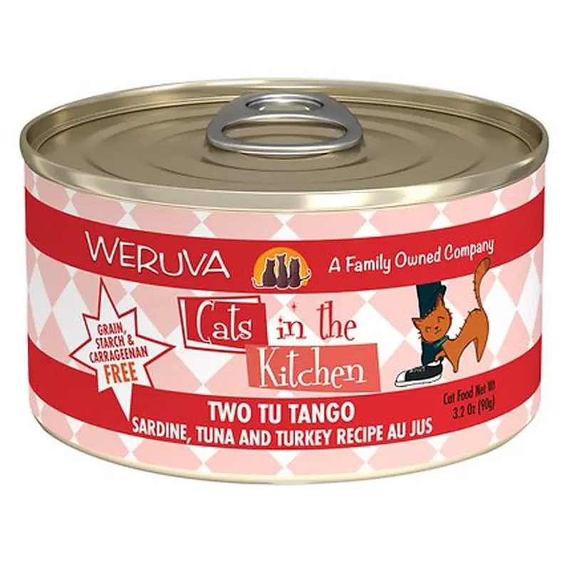 Weruva Cats in the Kitchen Two Tu Tango Sardine, Tuna & Turkey Au Jus