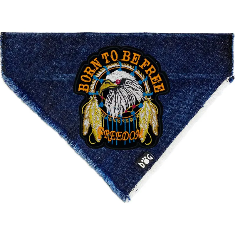 Born to be Free Denim Bandana