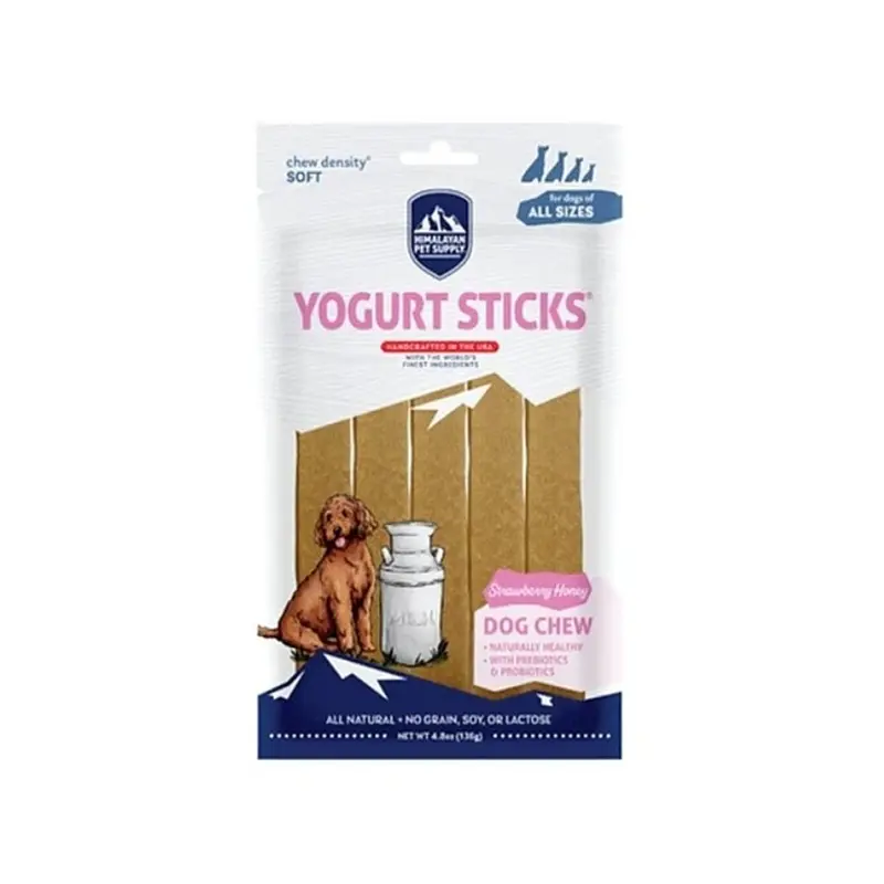 Himalayan Grain Free Dog Treat 4.8oz Yogurt Sticks Strawberry