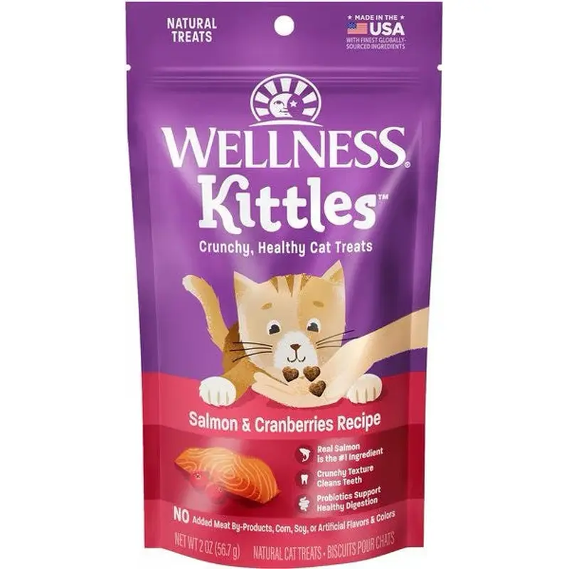 Wellness Kittle Salmon & Cranberry Cat Treats (2oz)