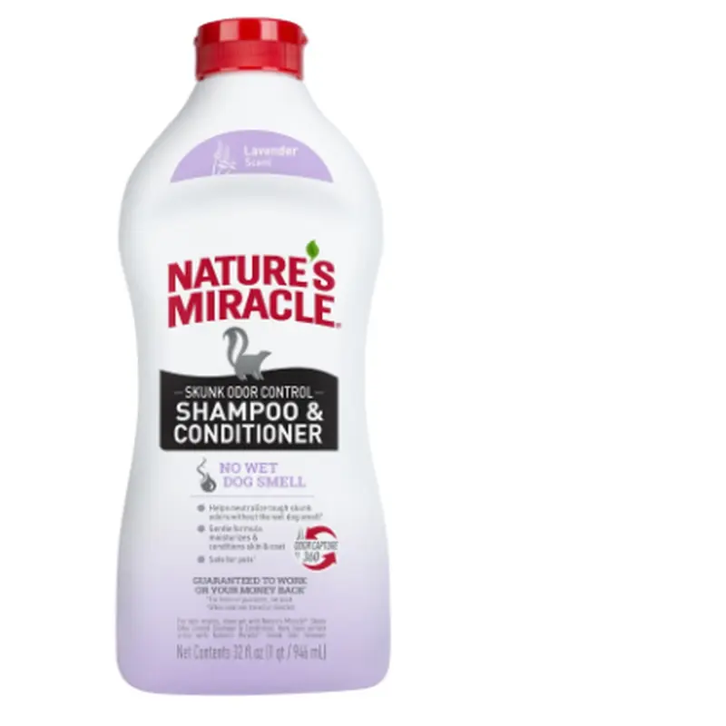 Natures Miracle Skunk Odor Control Shampoo Lavender 32 oz.