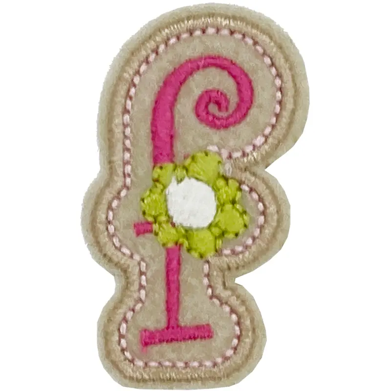 Curly Pink F - Patch