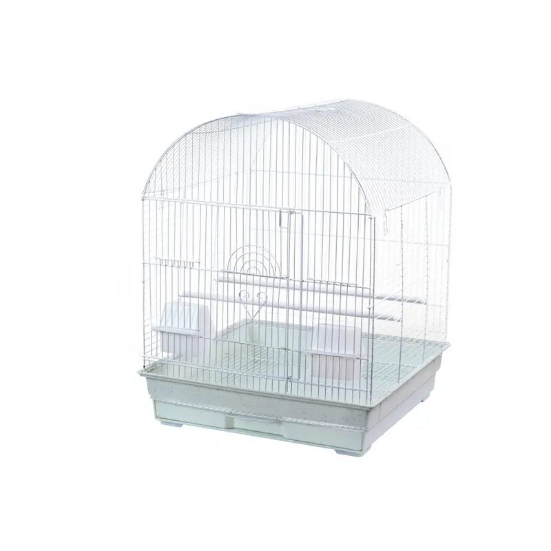 A & E Round Cage White Bird Cage