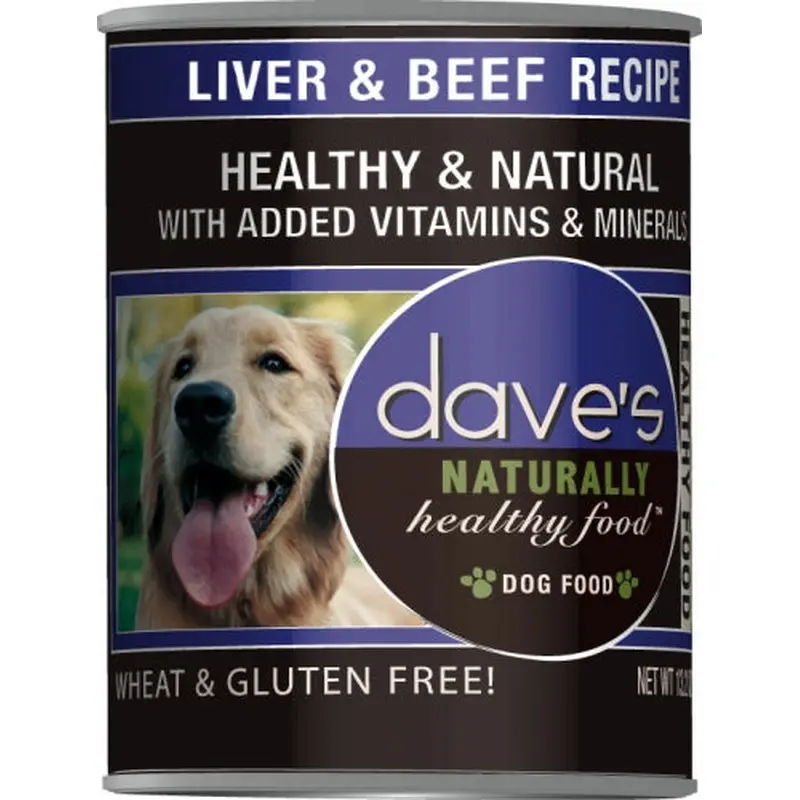 Dave's Naturally Healthy Liver And Beef Canned Dog Food