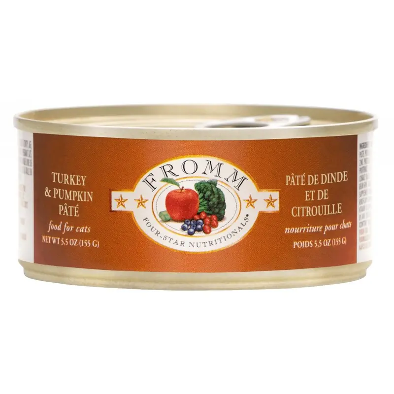 Fromm Four Star Canned Turkey & Pumpkin Pte Cat Food