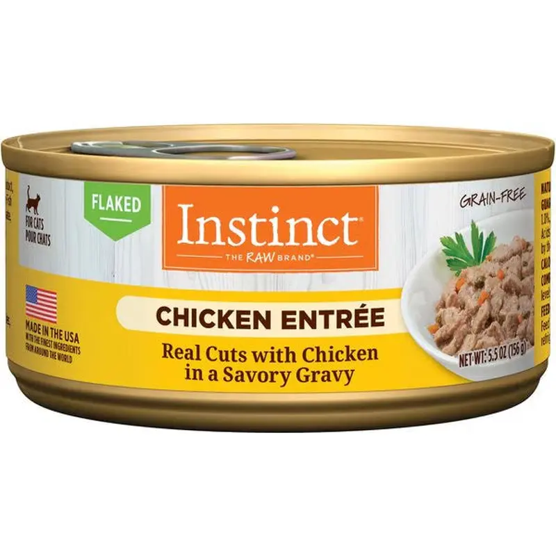 Instinct Flaked Chicken Wet Cat Food (5.5oz)