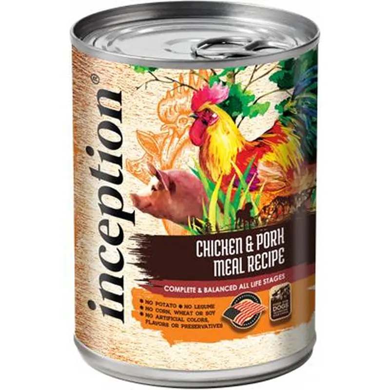 Inception Chicken & Pork Meal Recipe Canned Dog Food 13-oz