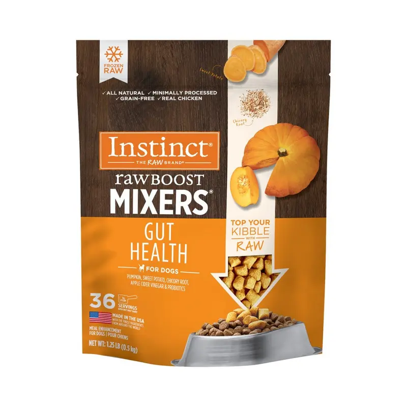 Nature's Variety Instinct Frozen RawBoost Mixers Gut Health Raw Dog Food 1.25lb