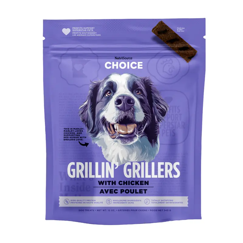 NutriSource Choice Grillin' Grillers Dog Treats - Chicken - 32oz Bag