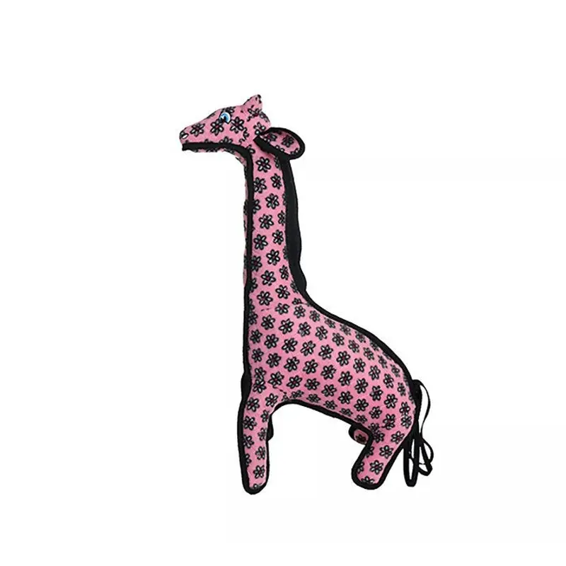 Tuffy's Zoo Series Dog Toy - Pink Giraffe Geraldine