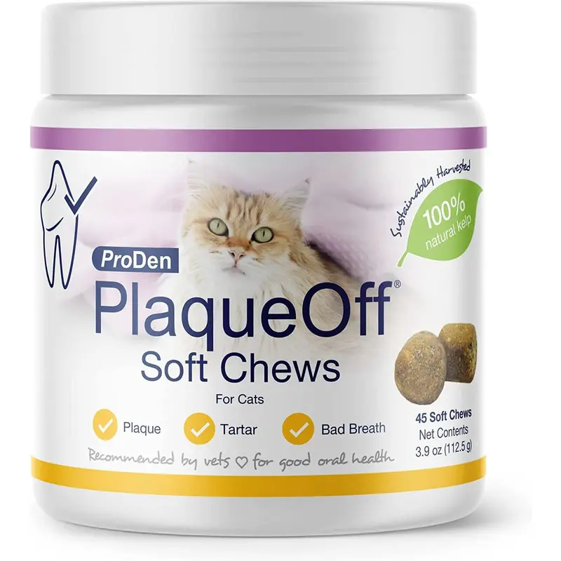 Plaque Off Soft Chews Cat 45 ct.