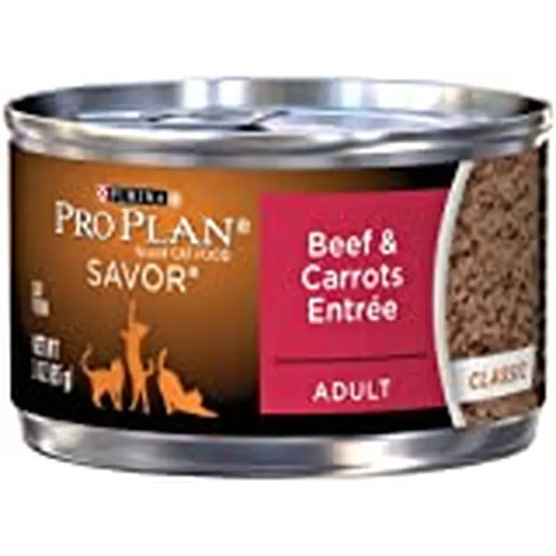 Purina Pro Plan Adult Cat Beef & Carrots, 24x3oz