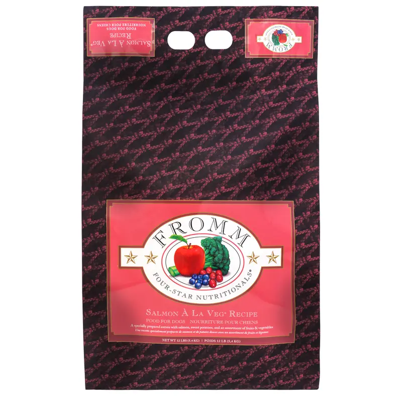 Fromm Four-Star Nutritionals Salmon  La Veg Food for Dogs 12 lb