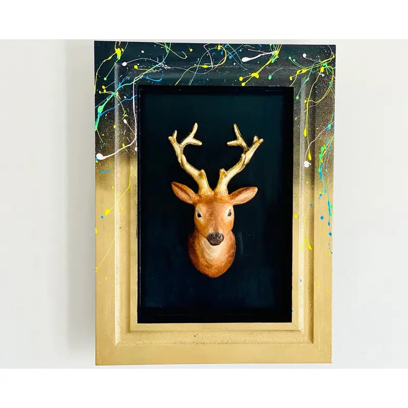 Modern Deer Wall Sculpture