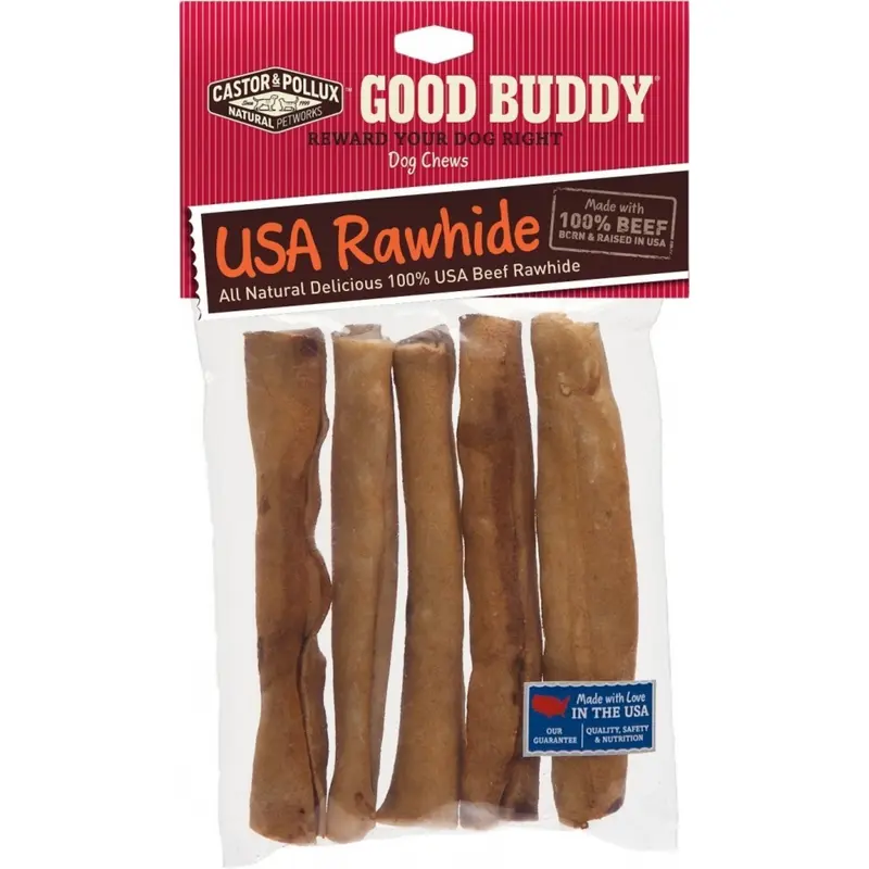 Castor and Pollux Good Buddy USA Rawhide Sticks Dog Chews