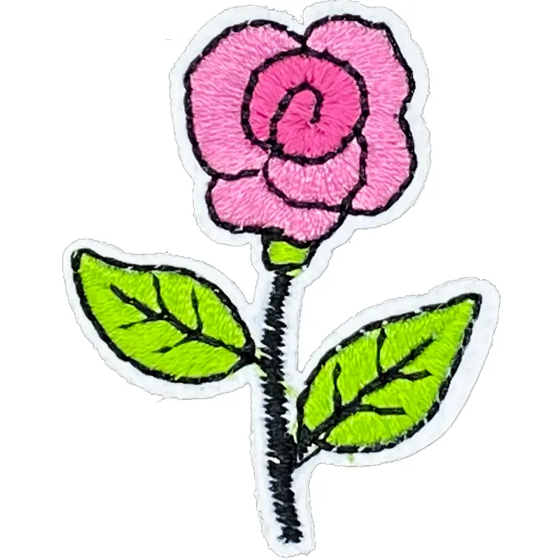 Small Pink Rose - Patch