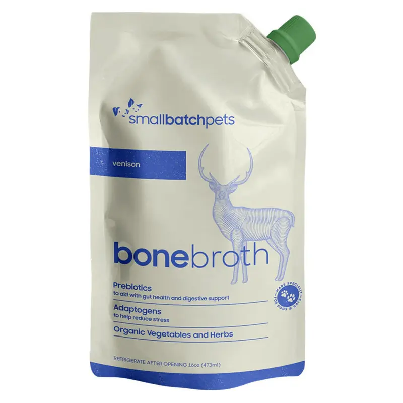 Smallbatch Venison Bone Broth Cat & Dog Treat 16oz